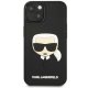 Apple iPhone 14 Plus 6.7\" Karl Lagerfeld 3D Rubber Karl\'s Head Case Cover (KLHCP14MKH3DBK), Black