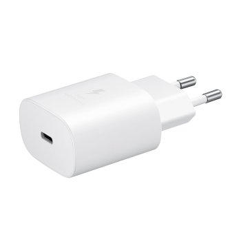 Samsung 25W EP-TA800EWE USB-C sienas lādētāja nomaiņas komplekts – balts