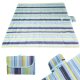 Waterproof foldable beach and picnic blanket 200x200 cm, blue