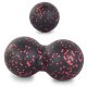 Set of Single Massage Motion Ball and Double Hard Fascial Yoga Fitness Therapy Ball, Mixed Colors