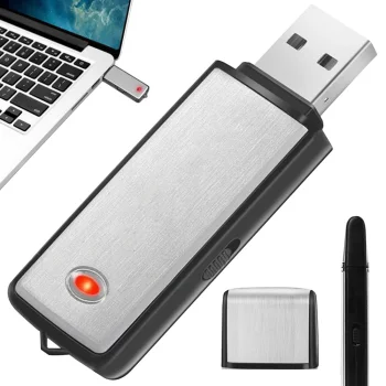 Mini spiegu diktofons USB zibatmiņa 8GB