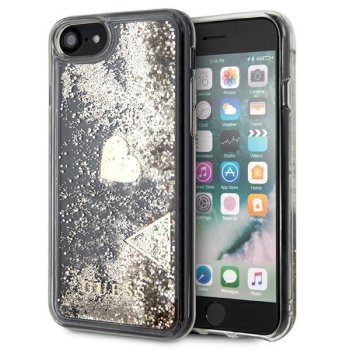 Guess чехол для iPhone 7/8/SE 2020/2022 Glitter Charms Золотой