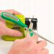 Elektriskais Nažu Skrūvgriežu Asinātājs Asināmais Šķērēm, Zaļš | Electric Knife Scissors Screwdriver...
