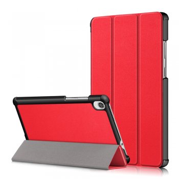 Lenovo Tab M8 8.0'' (2nd Gen) Tri-fold Stand Cover Case, Red | Vāks Apvalks Pārvalks Grāmatiņa Planšetdatoram