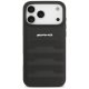 Mercedes iPhone 17 Pro Max Case AMG Leather Debossed Lines, Black