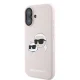 Чехол Karl Lagerfeld Silicone Karl & Choupette Head MagSafe для iPhone 16 Plus, розовый