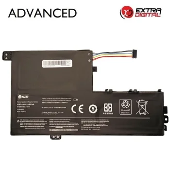 Klēpjdatora akumulators Lenovo L15M3PB0, 3400 mAh, 11.25V, Extra Digital Advanced