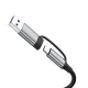 USB-хаб 8-в-1 Wozinsky WAH-81 с USB-C, USB 3.0, кардридером и разъемом 3.5 мм, серый