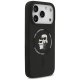 Karl Lagerfeld iPhone 17 Pro vāciņš Silicone Karl & Choupette Ring MagSafe, melns