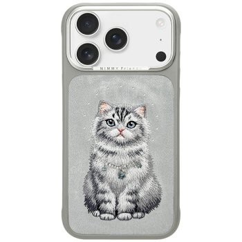 Nimmy Lucky Fashion Cat MagSafe Vāciņš iPhone 17 Pro Telefonam - Pelēks | Phone Case Cover
