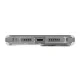 Uniq Combat iPhone 15 Pro 6.1" case Magclick Charging gray/frost gray