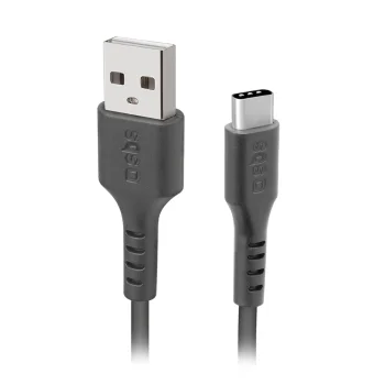 SBS USB-A - USB-C Cable 1m, Black