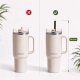 Berdsen Reusable Plastic Straws with Cleaning Brush, 4 pcs