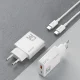 Dudao A30EUT GaN tīkla lādētājs 30W USB-A / USB-C + USB-C kabelis, balts