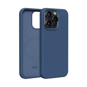 Etteri Silicone Mag vāciņš Apple iPhone 15 Pro Max, tumši zils