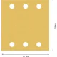 Bosch EXPERT C470 slīppapīrs 115 x 107 mm, G120, 10 gab.