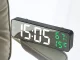 Digitālais LED galda pulkstenis ar modinātāju, termometru un spoguļa virsmu