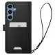 Spigen Wallet \"S\" atverams vāciņš Samsung Galaxy S25+ Melns
