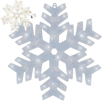 Gaismojoša logu apdare sniegpārsliņa LED 40cm zvaigzne | Luminous window decoration snowflake star