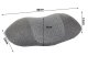 Orthopedic Neck Pillow, Profiled Foam Pillow, Grey