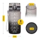 4FIZJO Tritan Motivational Sports Water Bottle 500 ml, Grey
