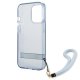 Guess iPhone 13 / 13 Pro Case Translucent Strap, Blue