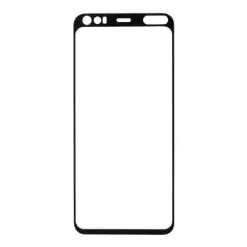 5D Защитное Стекло для Google Pixel 4, Черное Закруглённое (Tempered Glass)