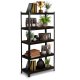 Humberg HR-852 Metal Shelving Unit 180x90x40 cm, Black