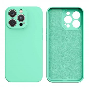 Apple iPhone 13 6.1'' Silicone Color Case Cover, Mint Green | Silikona Vāciņš Maciņš Apvalks Bampers