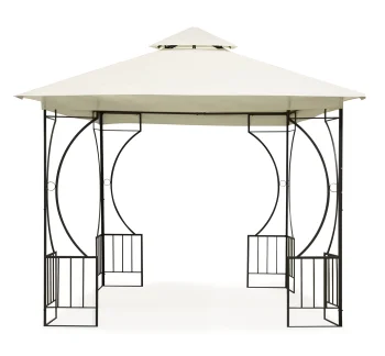 MultiGarden Garden Gazebo 3x3m with Mosquito Netting and Side Walls