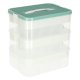 3-Tier Stackable Storage Organizer for Building Blocks & Toys with Dividers