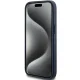 Guess iPhone 15 Plus / 14 Plus vāciņš 4G Triangle Metal Logo, zils