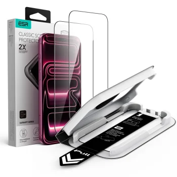Защитное стекло ESR UltraFit Classic для iPhone 18 Pro Max / 17 Pro Max, 2 шт., черное