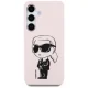 Чехол Karl Lagerfeld Silicone Graffiti Ikonik MagSafe для Samsung Galaxy S25, розовый