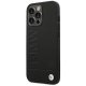 BMW iPhone 14 Pro Max Case Leather Stamp, Black