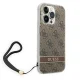 Guess Print 4G Cord vāciņš iPhone 14 Pro Max - Brūns