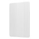 Samsung Galaxy Tab A7 10.4 (2020) (SM-T500/505) Silk Texture Tri-fold Stand Leather Cover Case, White | Vāks Apvalks...