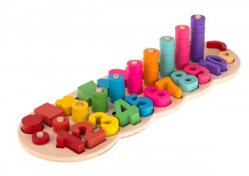 Attīstošā Rotaļlieta Formu Ciparu Šķirotājs 3in1 | Kids Toddler Educational Toy