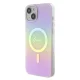 Guess iPhone 15 Plus vāciņš IML Iridescent MagSafe, rozā