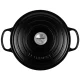 Čuguna katls Le Creuset Signature 26 cm 5.3 l, apaļš, melns
