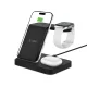 Tech-Protect QI15W-A37 3in1 Bezvadu Indukcijas Lādētājs 15W - Melns | Wireless Inductive Charger