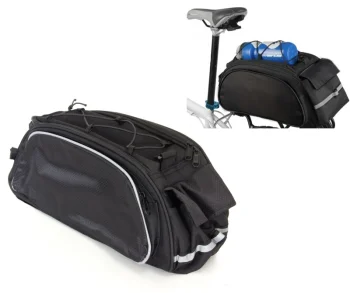 Ērta Velosipēda Soma uz Bagāžnieka 10L, Melna | Comfortable Bicycle Bag on the Trunk