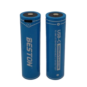 Аккумулятор 21700 Li-Ion с портом USB-C, 3.6V, 5000mAh, 2 шт.