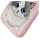 Чехол Nimmy Big Eyed Pet 2.0 Cat для iPhone 16 Pro, Розовый