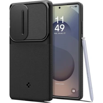 Spigen Optik Armor vāciņš Samsung Galaxy S25 Ultra, Melns