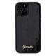 Guess iPhone 12 / 12 Pro Case Sequin Script Metal, Black