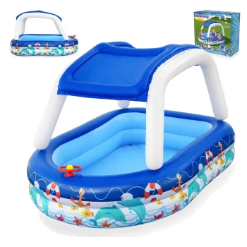 Bestway 54370 bērnu baseins ar jumtiņu, 213 x 155 x 132 cm
