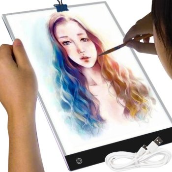 Maaleo A4 LED Light Box for Tracing and Sketching, 3 Brightness Levels