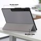 Samsung Galaxy Tab S9 Ultra (SM-X910, SM-X916B) Tri-fold Stand Design Leather Case Cover, Grey | Vāks Apvalks...