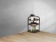 3-Tier Corner Shelf Unit Industrial Bookcase Stand ModernHome